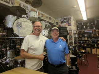 Jerry Keyawa and David Hansen at Professional Drum Shop in Hollywood, CA 07-12-2017