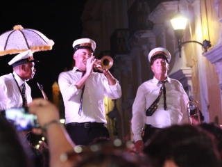 Campeche International Jazz Festival - New Orleans Spice Brass Band - Parade - Hansen Music Productions, LLC https://www.NewOrleansJazz.com