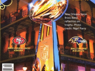 New Orleans Spice Brass Band Photographed for the 2013 Super Bowl Program and Ticket