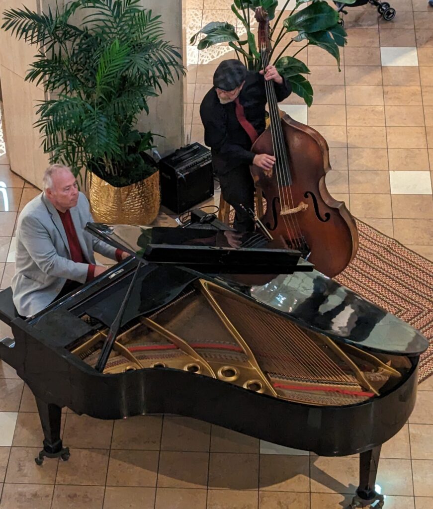 Jazz Brunch Duo – stationary piano_bass 504-52a New Orleans Jazz - Our Stationary Jazz Duo with piano